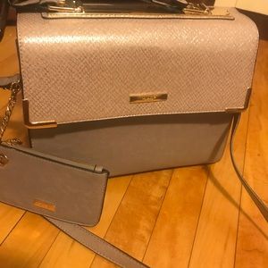 Dune London Satchel rose gold/taupe